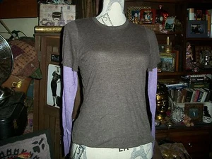 Blusa TOM K NGUYEN Sweet Bullet Gris + Lila Talla S - Imagen 1 de 3