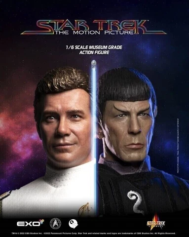 EXO-6 Admiral Kirk & Kolinahr Spock 1/6—Star Trek The Motion Picture—SEALED Cover