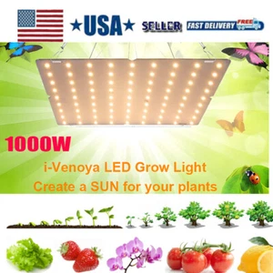 3x3 ft Grow Light Full Spectrum LED for Indoor Plant Growth Coverage Area 1000W - Picture 1 of 7