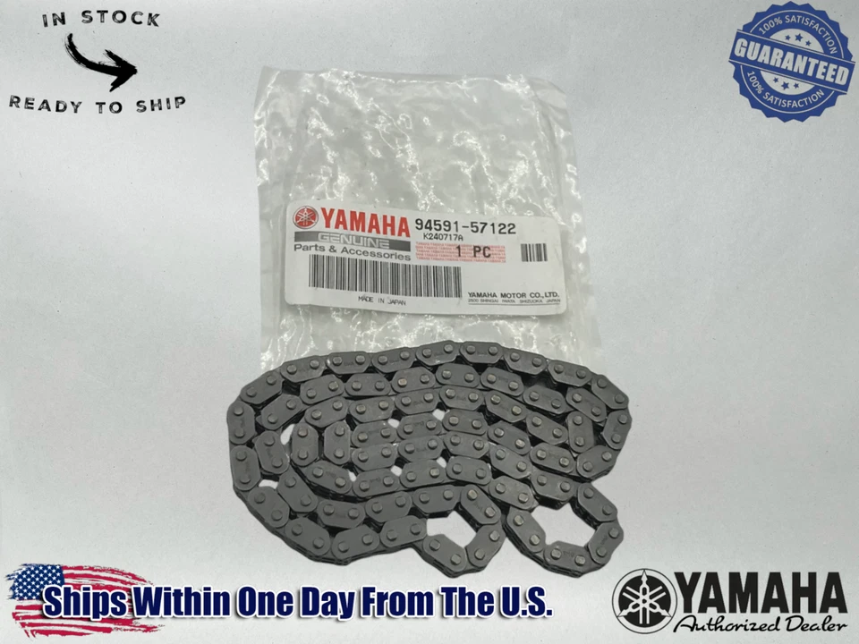 CADENA DE DISTRIBUCIÓN DE LEVA GENUINA YAMAHA OEM 2010-19 YZ450F WR450F FX 94591-57122-00 1 Foto 1 de 4