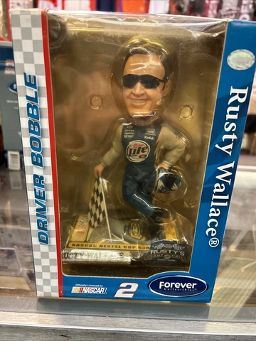 NASCAR Rusty Wallace Legends Of The Track Bobblehead Forever  Mint Rare Cover