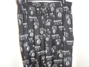 New Mens Brooklyn Nets Sport Zest Pajama Pants Logo  NBA Lounge Size Large - Picture 1 of 3