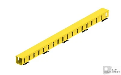 NEW FGS-KTW2-J ADC TE COMMSCOPE 4x4 VERTICAL 4" SLOTTED DUCT KIT 6 FT YELLOW Foto 1 de 2