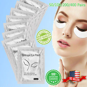 400/50Pair Eye pads Eyelash Pad Gel Patch Lint Free Lash Extension Mask Eyepads
