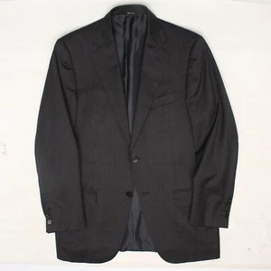 Ermenegildo Zegna Mens Suit Coat 40R Solid Gray Wool Jacket Multiseason  - Picture 1 of 9