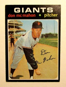 Don McMahon {1930-1987} Signed 1971 Topps Card #354 San Francisco Giants COA - Picture 1 of 2