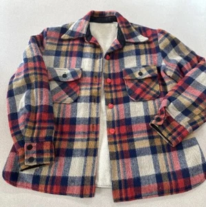Vintage Wool Single Stitch Button Up Jacket - Size Large - Picture 1 of 8