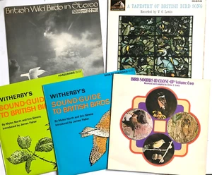 BRITISH BIRDS SONGS Sounds 5 LP Vinyl Records Victor C Lewis Witherbys - Picture 1 of 13