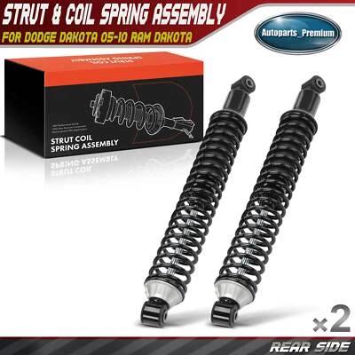 2x Conjunto completo de puntal trasero y resorte helicoidal para Dodge Dakota 05-10 Ram Dakota Foto 1 de 4