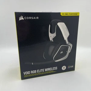 Corsair VOID RGB ELITE Wireless Gaming Headset Surround White ‎CA-9011202-NA - Picture 1 of 3