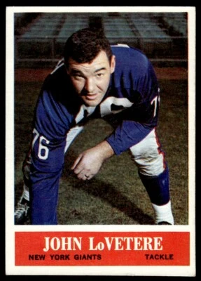 1964 Philadelphia John LoVetere Rookie New York Giants #120 - Image 1 of 2