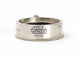 Leitz Nickel Gegenlichtblende VALAU Blendenring für Elmar 3,5/50mm 3,5/35mm Nr.0243 - Bild 1 von 6