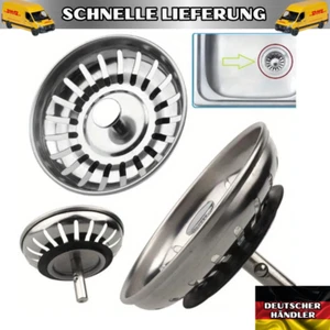 Siebkörbchen für Spüle Siebkorb Spülbecken Abflussventil Sieb Spültisch Stöpsel - Bild 1 von 6
