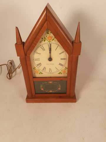 Vintage Seth Thomas Sharon Echo-S Electric Steeple Clock, Not Running Cover
