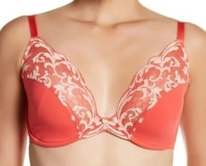 Natori 736133 Envious Underwire Plunge Bra 34DDD PICANTE NWT - Picture 1 of 4