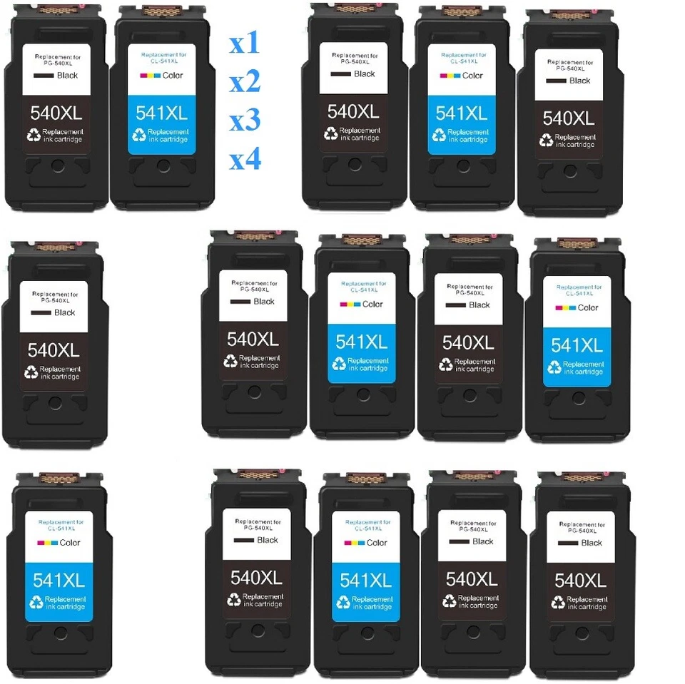 Cartouche compatible Canon pixma PG CL 540XL CL 541XL PG540 CL541  540/541 48H - Photo 1/1