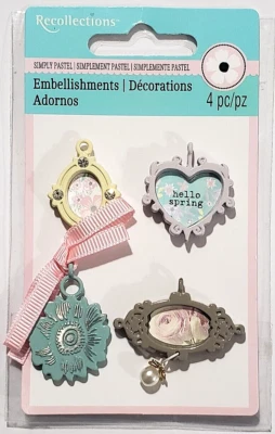 Adornos con encanto SIMPLEMENTE PASTEL de Recollections - 4 piezas Foto 1 de 4