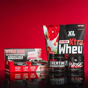 XL Nutrition Starter Pack | Whey Protein 2kg | Purge 225g | Flapjacks | Creatine - Picture 1 of 1