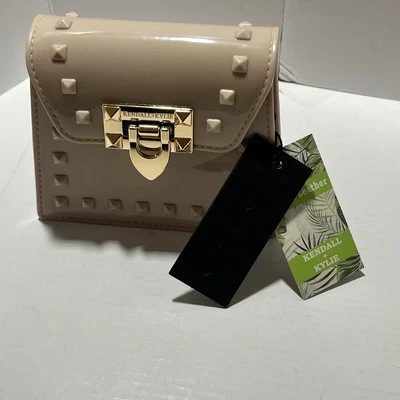 KENDALL + KYLIE VEGAN LEATHER SILICON MINI CROSSBODY BAG NWT  MSRP 59$  Beige - Image 1 of 4