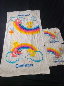 Care Bears Towel 42"x24" Bath Towel Wash Cloth Set Of 3 2004 - Picture 1 of 23