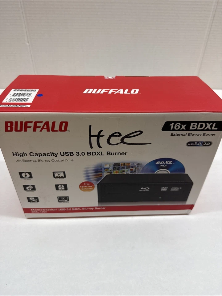 Grabadora Blu-ray Buffalo MediaStation 16x BDXL de escritorio (BRXL16U3) - nueva sellada Foto 1 de 3
