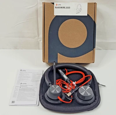 Poly 8X221AA Blackwire 3325 Stereo USB-C Headset +3.5mm Plug +USB-C/A - Image 1 of 4