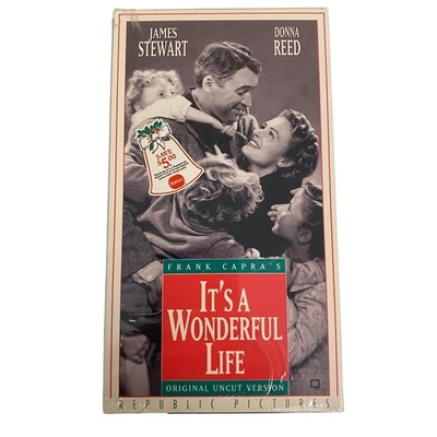 Its a Wonderful Life VHS James Stewart Donna Reed Original Uncut Version - Image 1 of 3