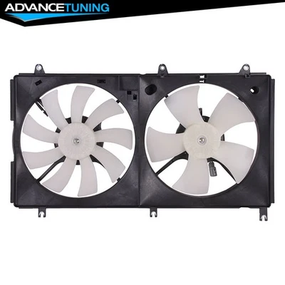 Engine Dual Radiator Cooling Fan Assembly For 2004-2012 Mitsubishi Galant 2.4L Foto 1 de 4