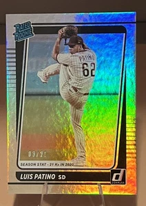 2021 Panini Donruss - Rated Rookies Foil /21 Luis Patino #55 (RC) - Picture 1 of 2
