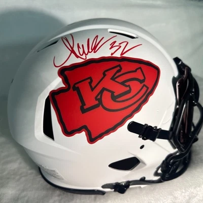 Casco de tamaño completo firmado por Marcus Allen de la corte Chiefs velocidad ECLIPSE BAS CERTIFICADO DE AUTENTICIDAD AUTOMÁTICO Foto 1 de 4
