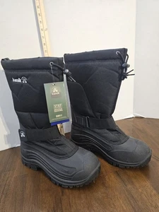 NEU HERREN KAMIK Schwarz Greenbay 4 Winterstiefel Schnee, Wasserdicht, Größe 10 Neu mit Etikett  - Bild 1 von 21