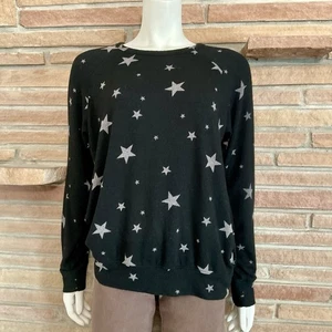 Maglione elasticizzato Buffalo David Britton nero grigio stelle medio  - Foto 1 di 8
