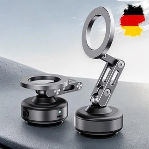 Foldable Magnetic Vacuum Adsorption Car Mount Mobile Phone Holder Aluminum Alloy - Photo 1 sur 12
