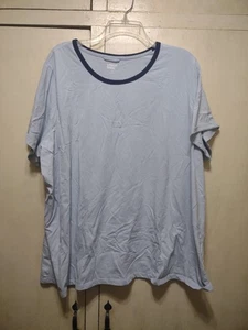 lands' End T-Shirt Womens Size 3X Red Cotton Short Sleeve Crew Neck Pullover - Picture 1 of 3