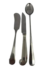Lot Of Stainless Sheffield England Flatware Butter Knife Knives Iced Tea Spoon - Picture 1 of 9