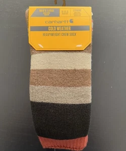 Carhartt Heavyweight Cold Weather Crew Socks 2 Pair Large Men's 9 - 11.5 NEW - Picture 1 of 5