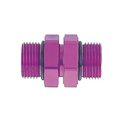 MagnaFuel Coupler Straight -10 AN O-ring Male--8 AN O-ring Male Purple Foto 1 de 3
