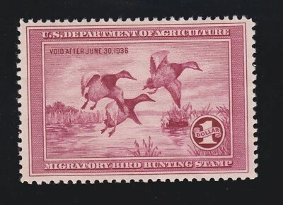 US RW2 $1 Duck Hunting Mint VF OG NH SCV $750 - Image 1 of 2