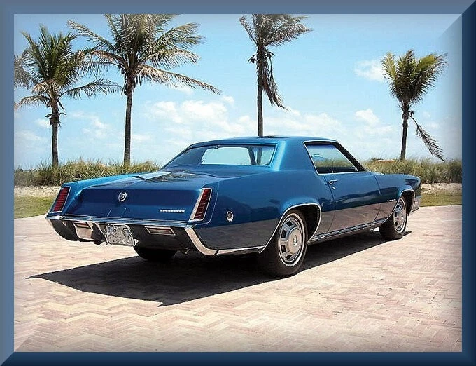 1968 Cadillac Eldorado Dk Blue, Toolbox / Refrigerator Magnet, 42 MIL Foto 1 de 1