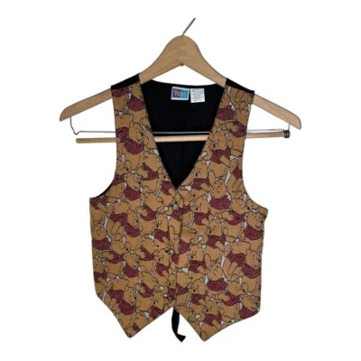Chaleco tapiz vintage Winnie The Pooh niñas talla 10-12 Foto 1 de 4