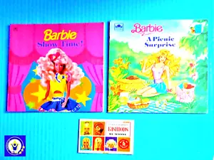 Golden Book Series Barbie Lot "A Picnic Surprise" "Show Time" & Barbie Fashions - Foto 1 di 12