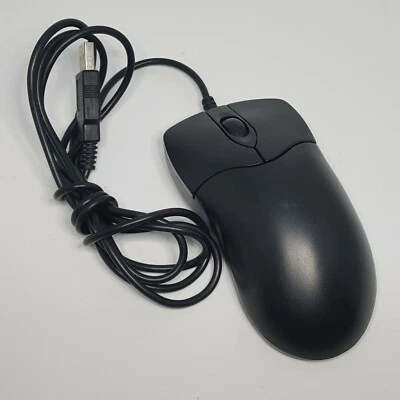 Inland Wired USB Black Optical Mouse - Model 07233 - Image 1 of 4