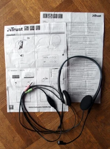 Chat Stereo-Headset der Firma Trust, Kopfhörer mit Mikrofon Artikelnummer 16436 - Bild 1 von 1