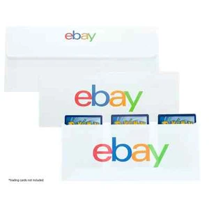 3 Pocket Ebay Logo Trading Card Envelopes 5 count - Picture 1 of 3