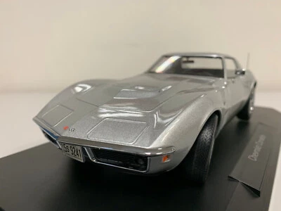 Norev Chevrolet Corvette Coupe 1969 Argent 1/18 189032 0123 8 - Photo 1/4