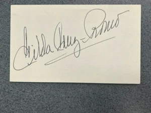 Gilda Cruz-Romo autographed 3 x 5 index card - Opera Singer - Guaranteed Pass - Picture 1 of 1