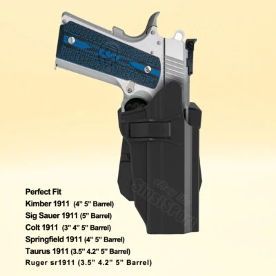 1911 Holster For Taurus PT 1911 9mm 5" PT1911 Commander 4.25" Govt Commander - Image 1 of 4