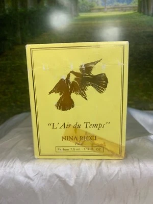 NINA RICCI L'AIR DU TEMPS 7,5 МЛ ВИНТАЖНЫЙ ПАРФЮМ СПЛЭШ (НОВЫЙ С КОРОБКОЙ И ЗАПЕЧАТАННЫЙ) - Изображение 1 из 4