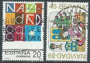 1989 SPAGNA USATO NATALE - F17-2 - Picture 1 of 1