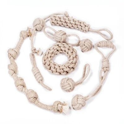 Eco Natural / Organic Cotton Hemp Rope Dog Toys - Image 1 of 4